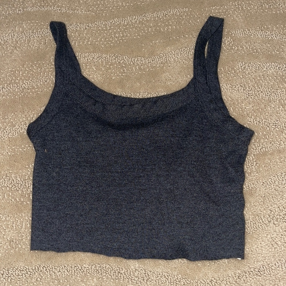 Forever 21 cropped grey tank